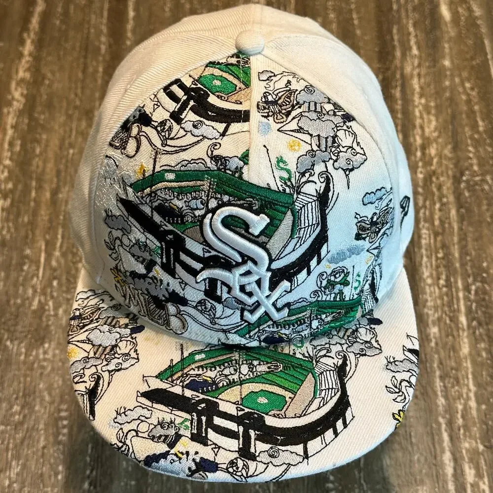 Chicago White Sox Stadium Artwork Collection New Era 59FIFTY Fitted Hat 7 5/8